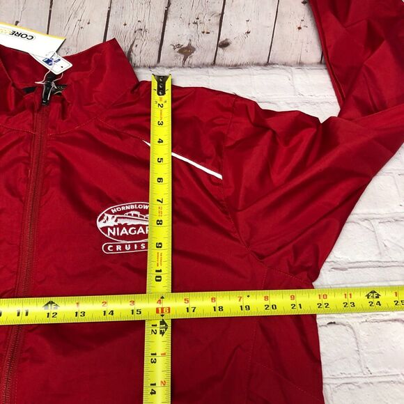 NWT Hornblower Niagara Cruises Adult Windbreaker Hacket Size Small Red B311 -10 - Picture 3 of 16